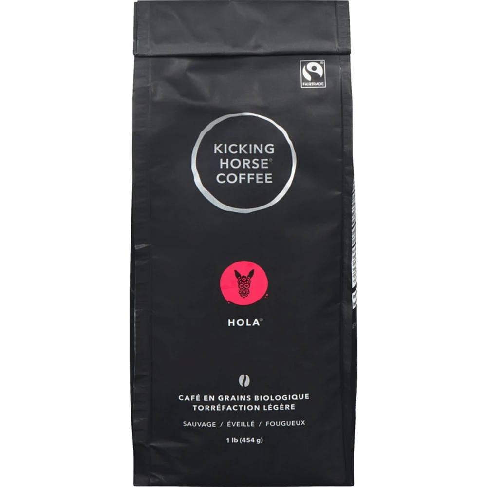 Organic Fairtrade Light Roast Whole Bean Coffee, Hola
