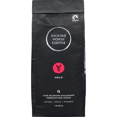 Organic Fairtrade Light Roast Whole Bean Coffee, Hola
