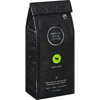 Organic Fairtrade Dark Roast Ground Coffee, Kick Ass