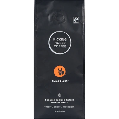 Organic Fairtrade Medium Roast Ground Coffee, Smart Ass