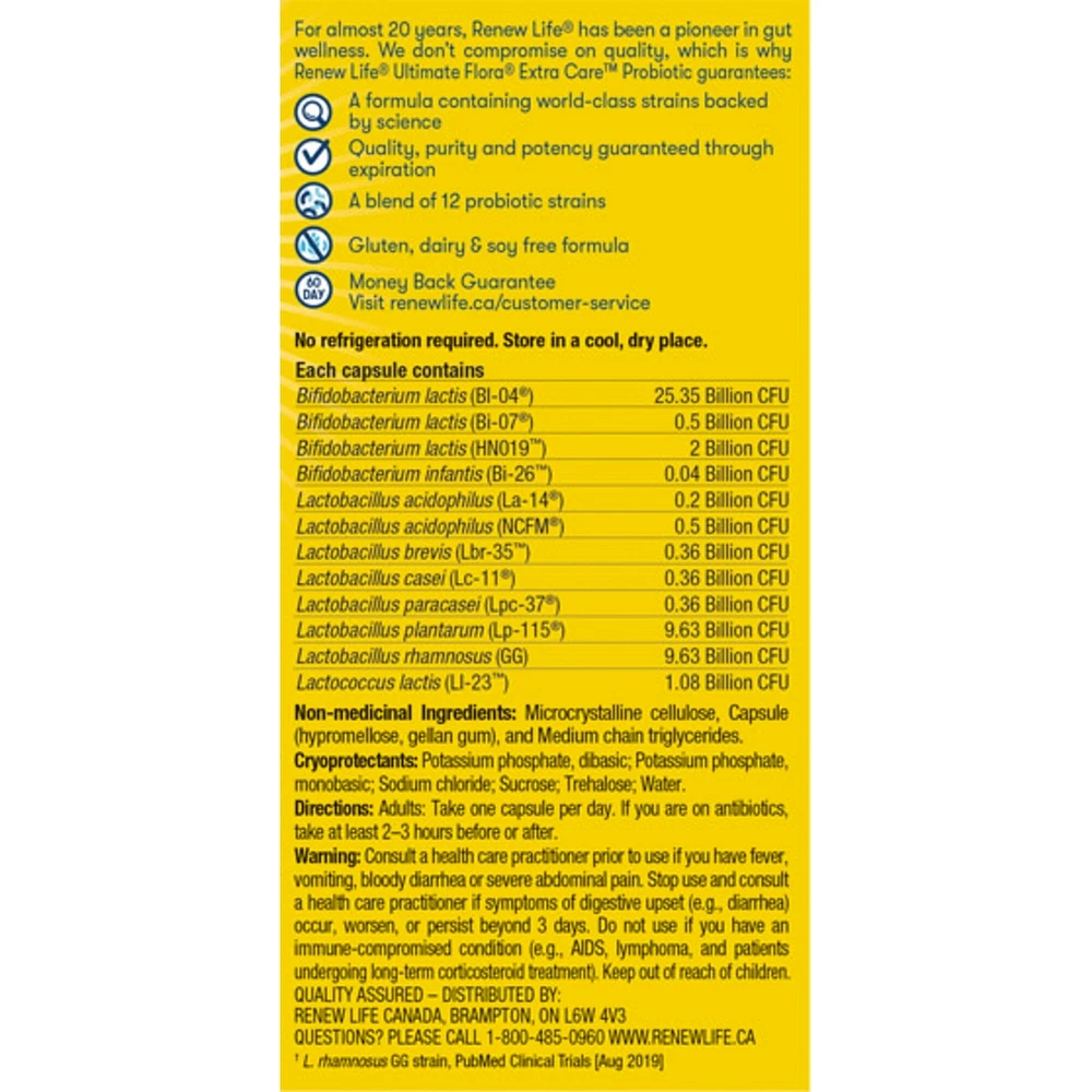 Ultimate Flora Care Probiotic, Billion Active Cultures