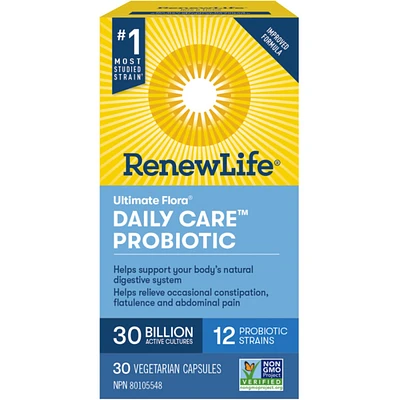 Ultimate Flora Daily Care Probiotic, 30 Billion Active Cultures