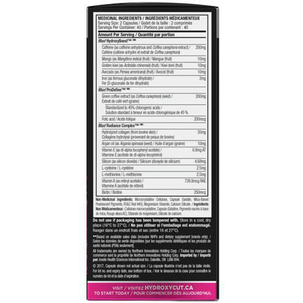 Hydroxycut Max! Women's Weight Management Capsules