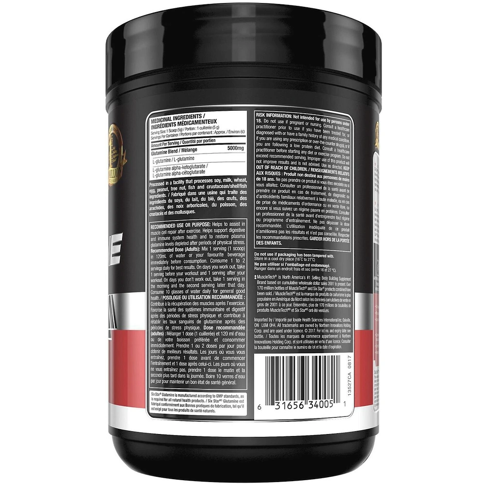 Six Star Elite Series Glutamine Powder