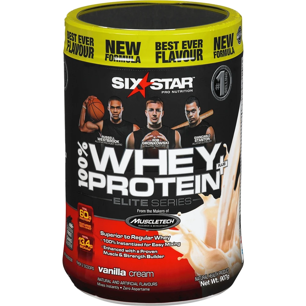 Six Star Elite Series Whey Protein plus Vanilla Cream Powder