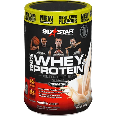 Six Star Elite Series Whey Protein plus Vanilla Cream Powder