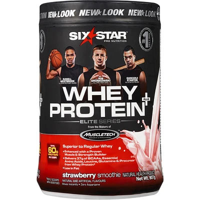 Six Star Elite Series Whey Protein Plus Strawberry Powder