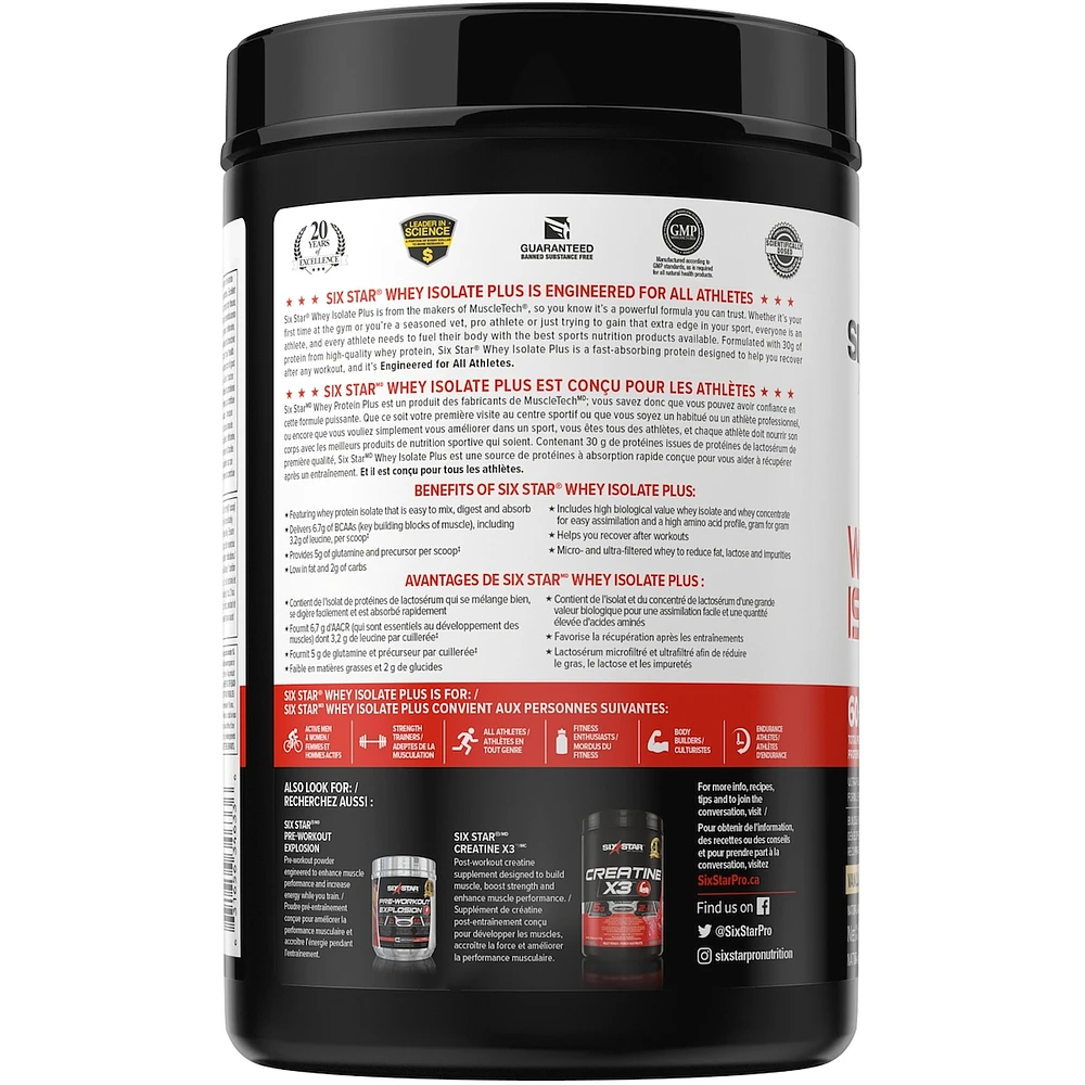 Elite Series 100% Whey Isolate Plus Vanilla Cream