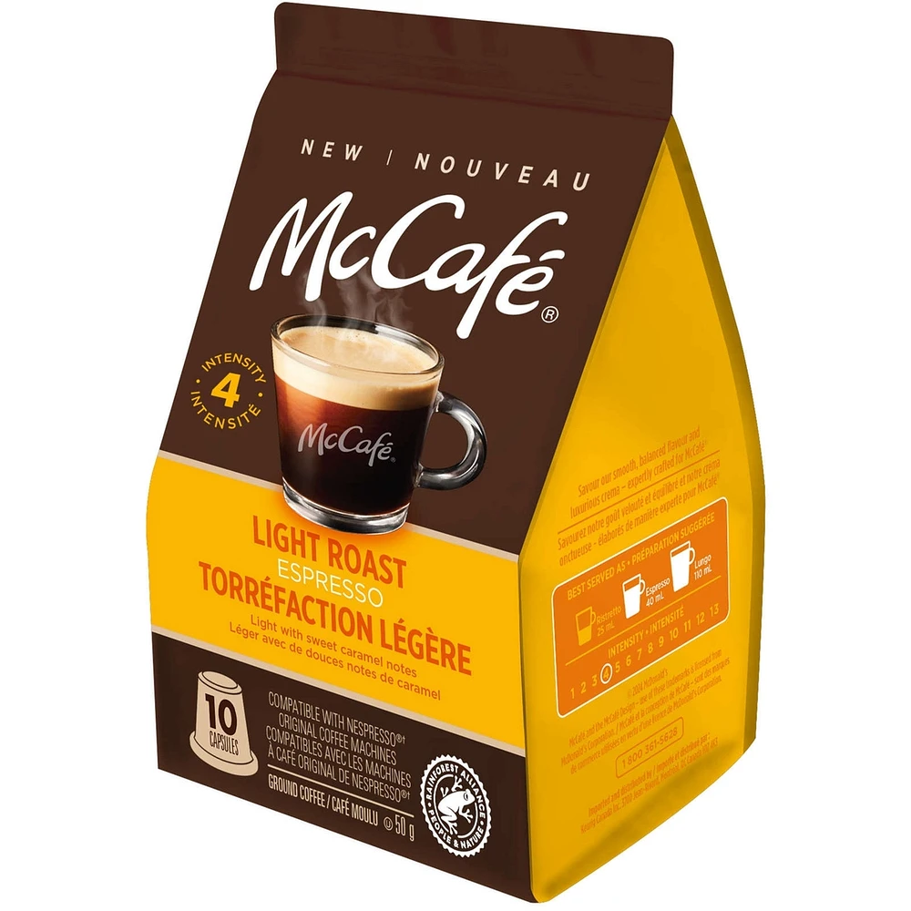 Espresso Light Roast Coffee Capsules, Nespresso Original Line Compatible Capsules