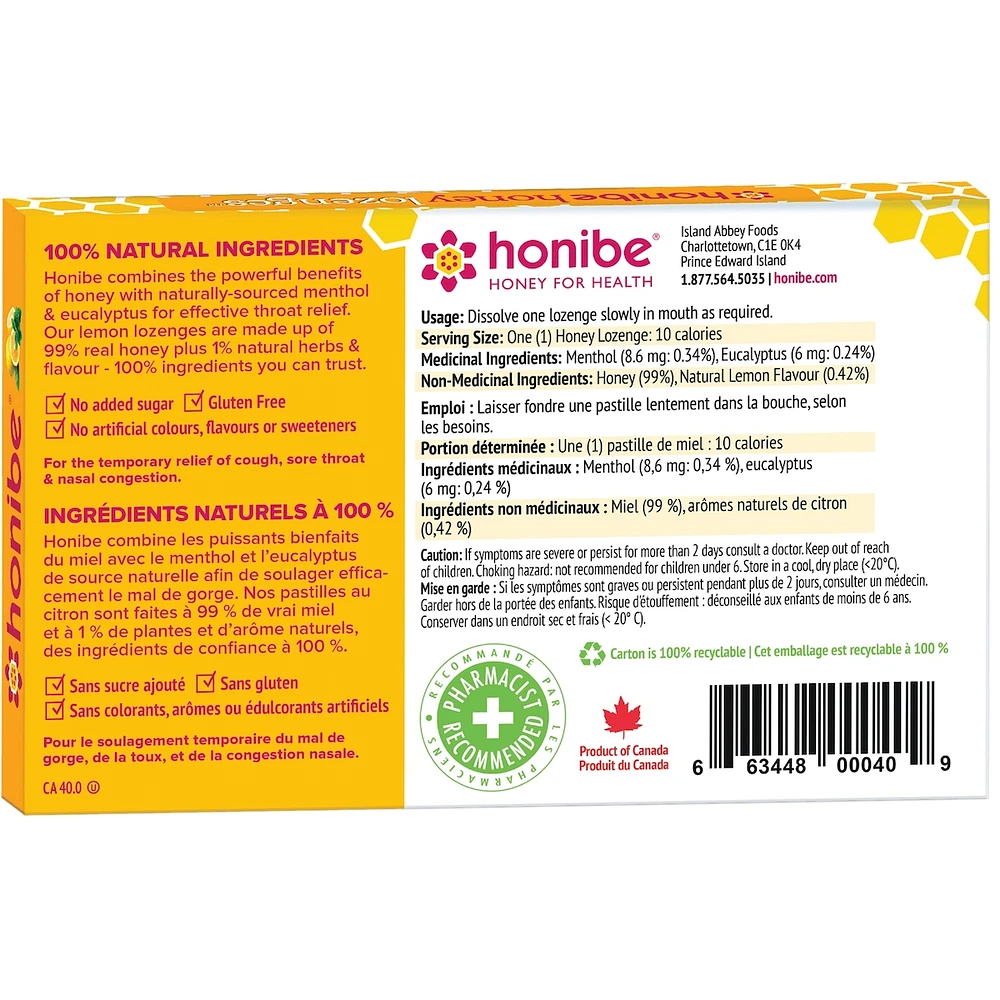 Honey Lozenges Immune Boost