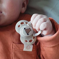 Fun Style Pacifier and Fun Style Night Glow in the Dark Pacifier, Symmetrical Design, BPA-Free, Includes Sterilizer Box, 18-36 months. Pack of 3 Pacifiers