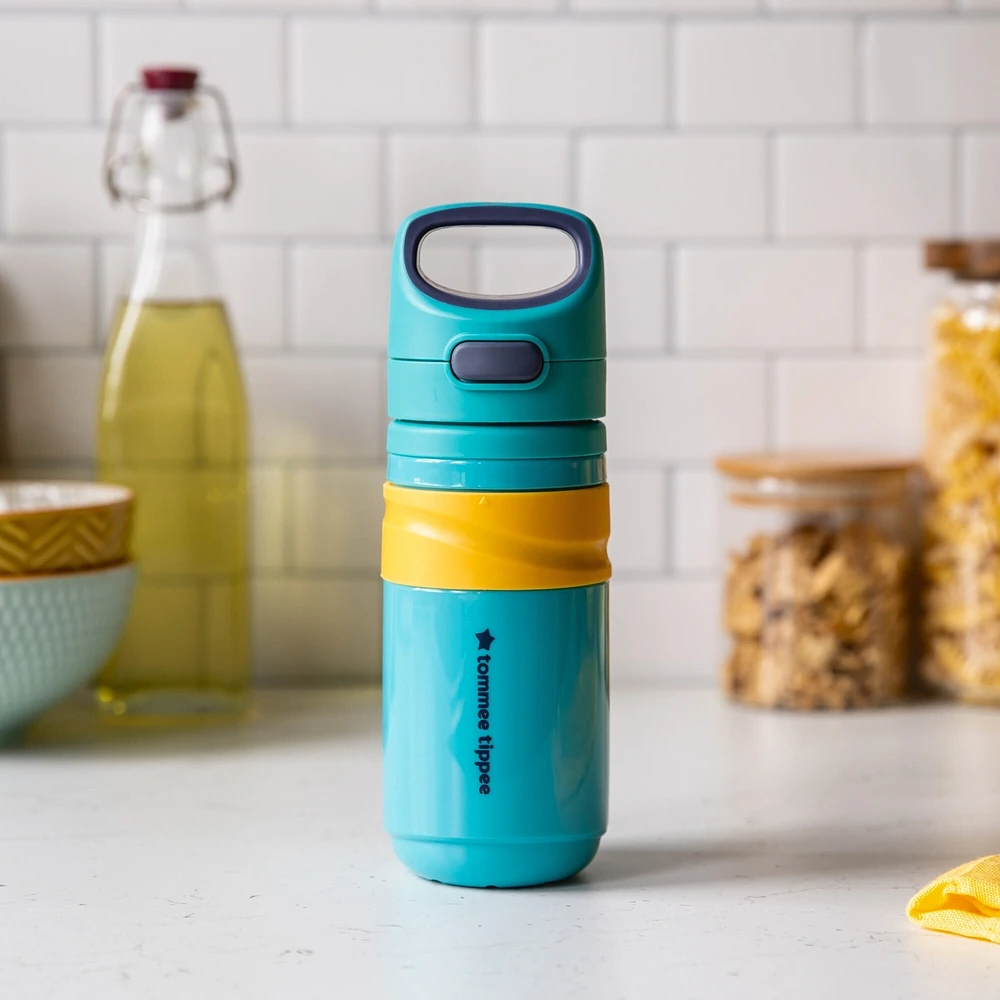 Superstar Insulated Flip Top Sportee Straw Cup, 18m+ | Leak and Shake Proof, Anti-Microbial Spout