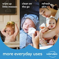 Plastic-Free Original Baby Wipes, 99.9% Water Based Unscented & Hypoallergenic for Sensitive Skin, Packaging May Vary