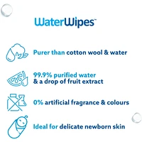 Plastic-Free Original Baby Wipes, 99.9% Water Based Unscented & Hypoallergenic for Sensitive Skin, Packaging May Vary