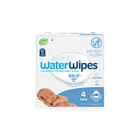 Plastic-Free Original Baby Wipes, 99.9% Water Based Unscented & Hypoallergenic for Sensitive Skin, Packaging May Vary