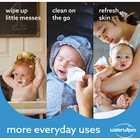 Plastic-Free Original Baby Wipes, 99.9% Water Based Unscented & Hypoallergenic for Sensitive Skin, Packaging May Vary