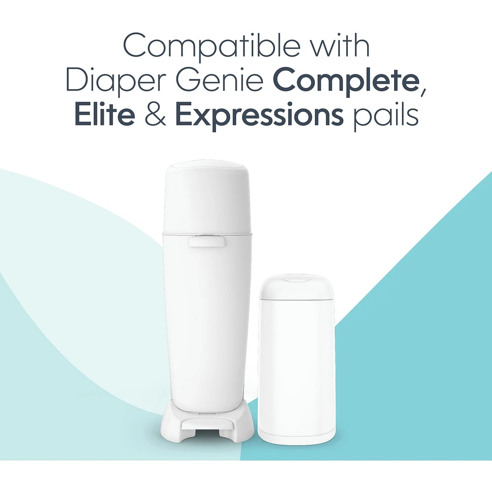 Recharge ronde non-parfumée pour poubelle à couches Diaper Genie Emballage de 3 recharges