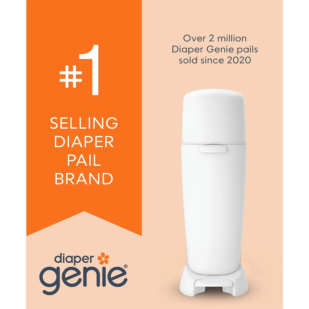 Recharge ronde non-parfumée pour poubelle à couches Diaper Genie Emballage de 3 recharges