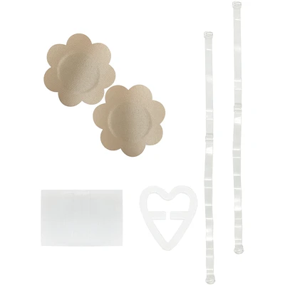 Fashion Emergency Kit  - Racer Back Clip - Nipple Covers - Clothing Tape - Clear Bra Straps