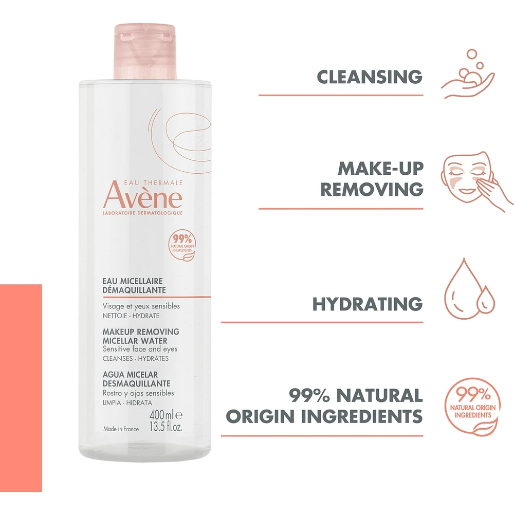 Makeup removing micellar water