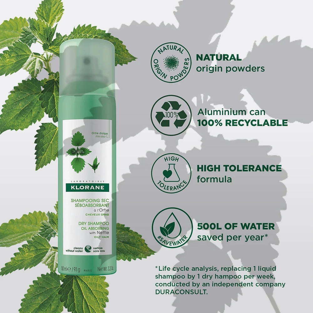 Oil Absorbing Dry Shampoo with Nettle - The Original - Oily Hair
