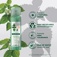 Oil Absorbing Dry Shampoo with Nettle - Tinted - Oily Dark Hair