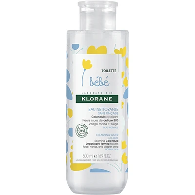 Cleansing Water no-rinse - Face, hands & diaper area - Baby