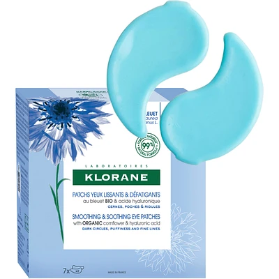 Hydro-gel smoothing eye patches with ORGANIC Cornflower