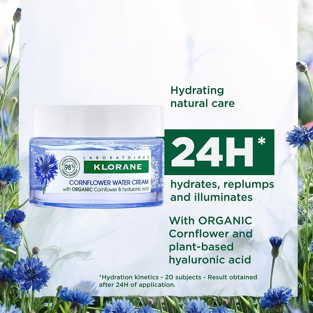 Gel crème repulpant hydratant 24H au Bleuet BIO