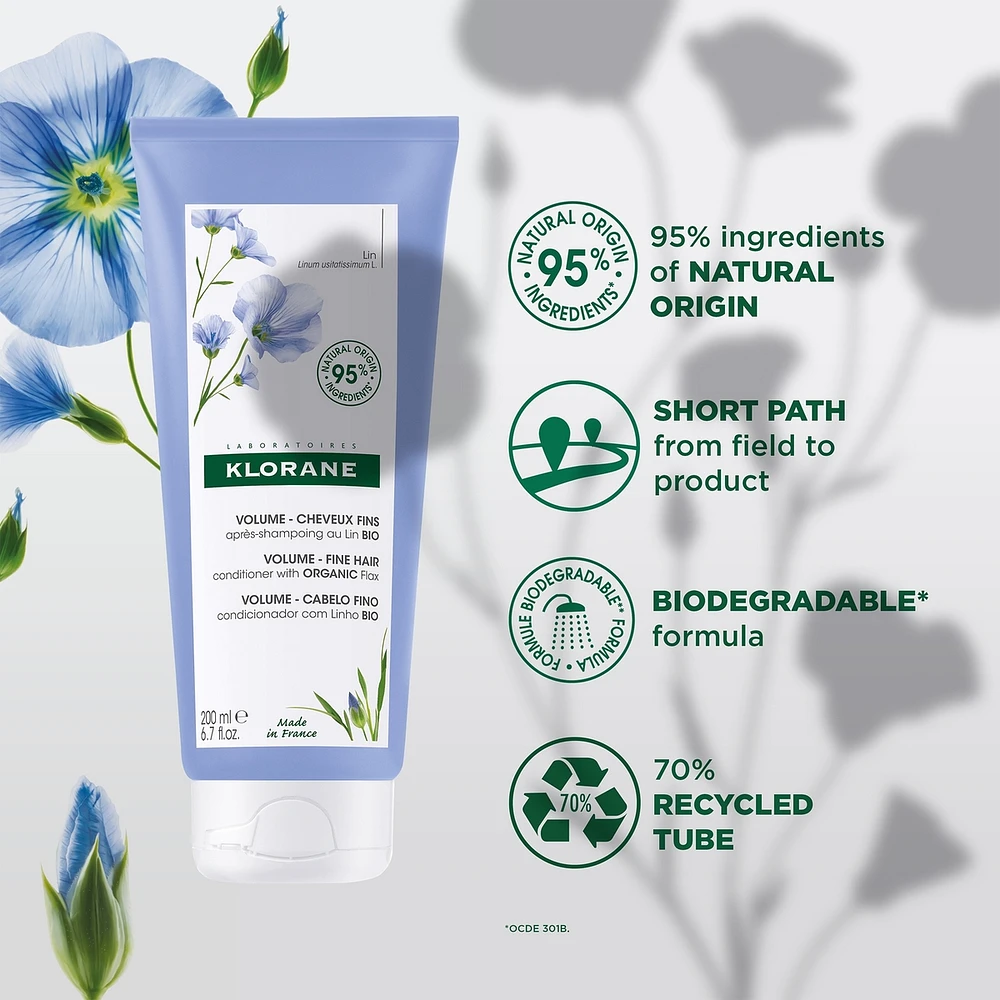 Conditioner with ORGANIC Flax - Volume - Fine hair