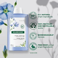 Shampoo with ORGANIC Flax - Volume - Fine hair