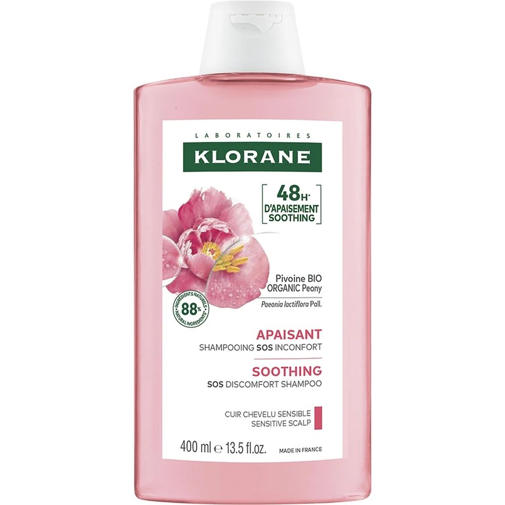 Soothing shampoo with ORGANIC Peony