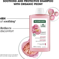 Soothing shampoo with ORGANIC Peony
