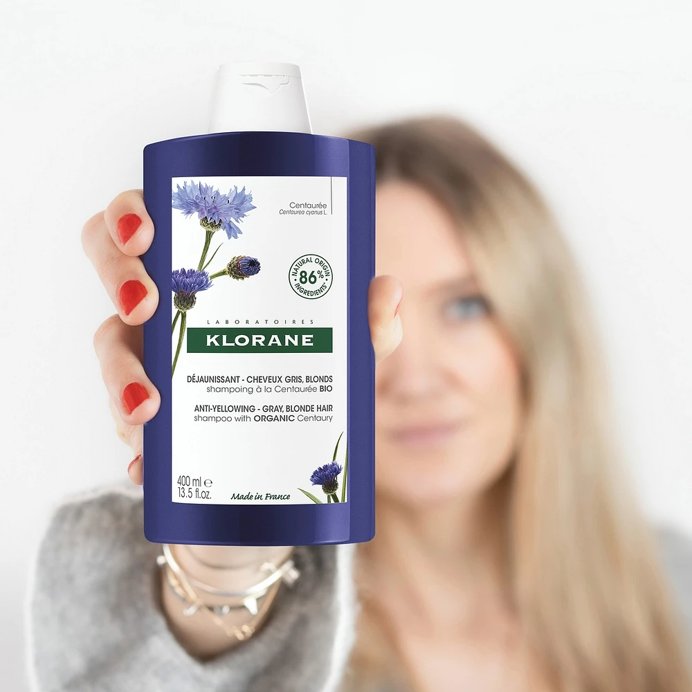 Anti-yellowing Shampoo with ORGANIC Centaury - Grey, blond hair