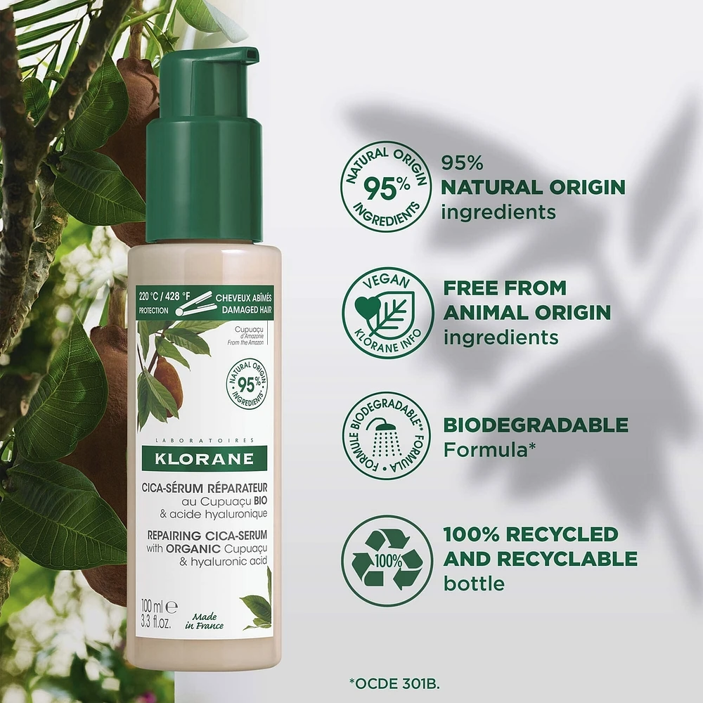 Cica-Serum with ORGANIC Cupuaçu & Hyaluronic Acid- Repairing - Very Dry Hair