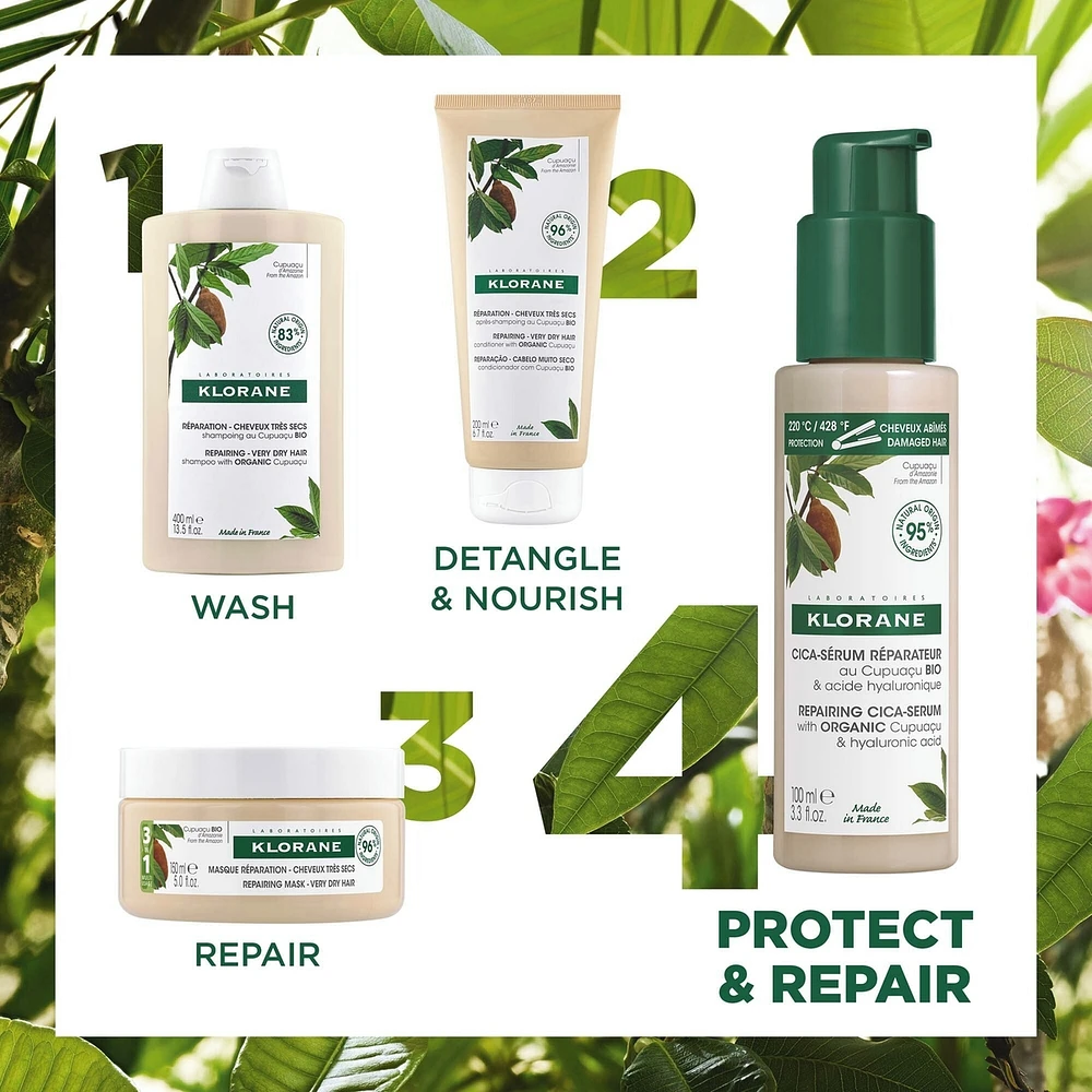 Cica-Serum with ORGANIC Cupuaçu & Hyaluronic Acid- Repairing - Very Dry Hair
