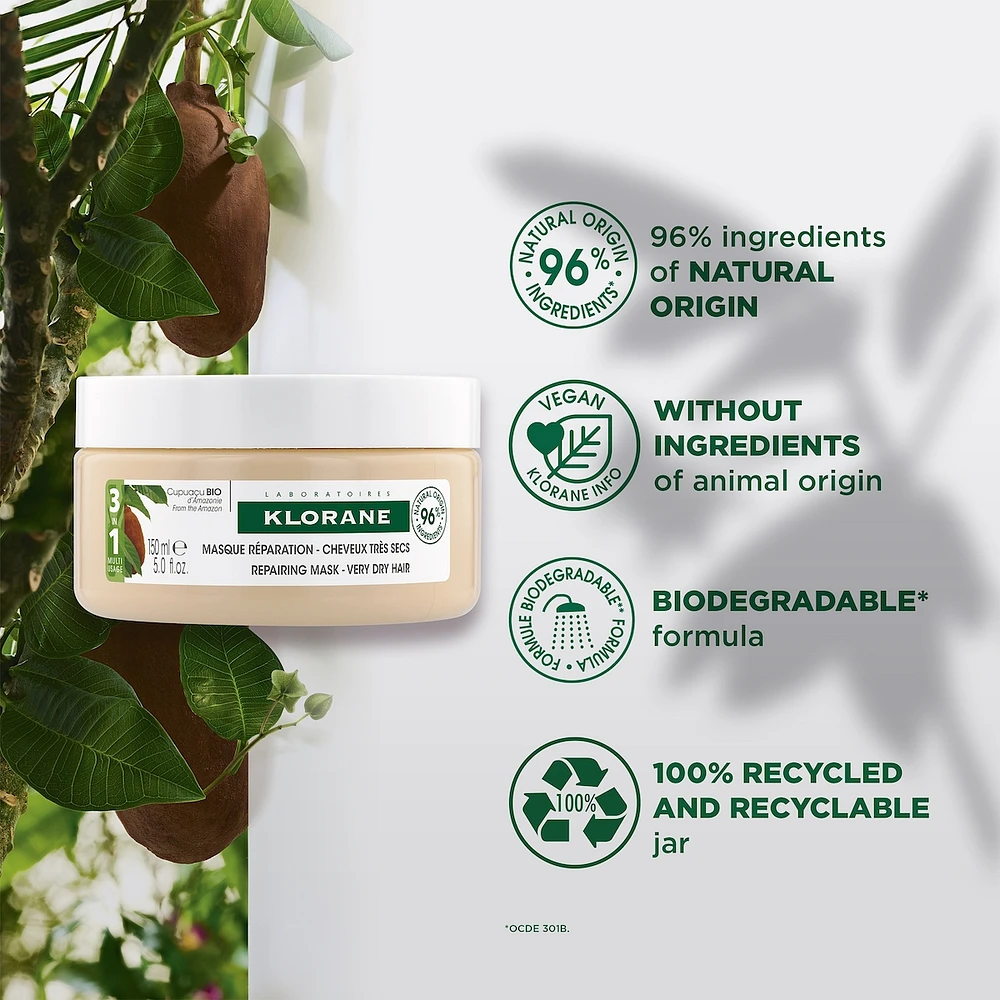 3-in-1 Mask with ORGANIC Cupuaçu - Repairing - Very Dry Hair