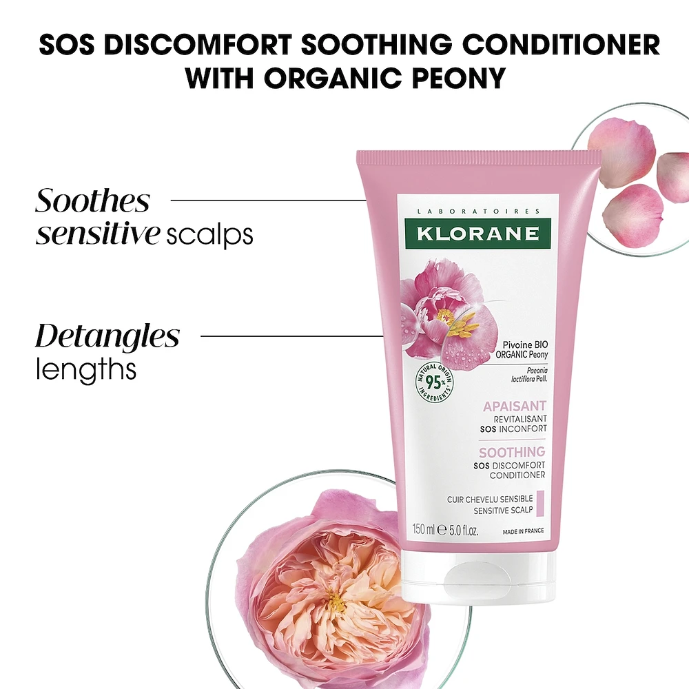 Soothing conditioner with ORGANIC Peony