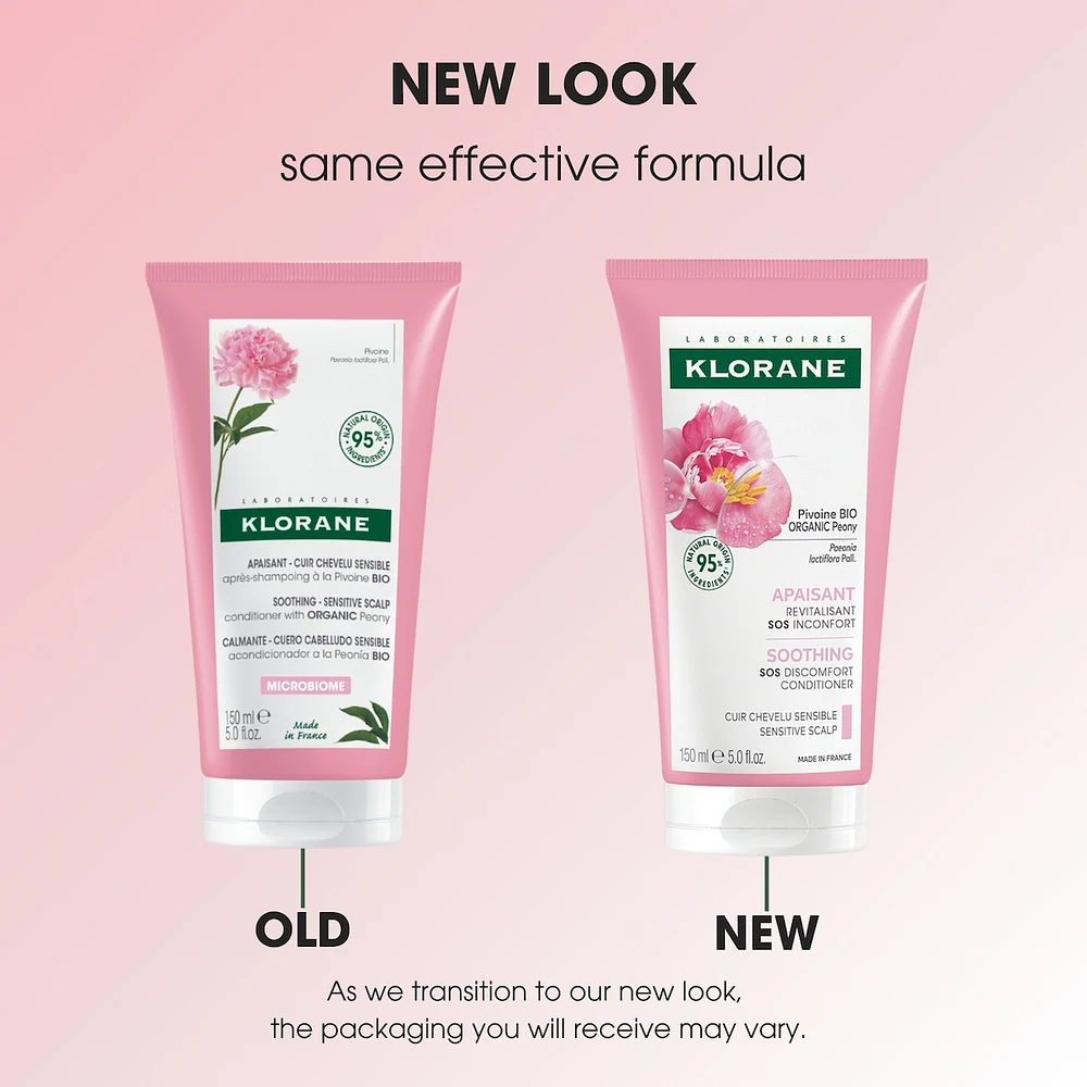 Soothing conditioner with ORGANIC Peony