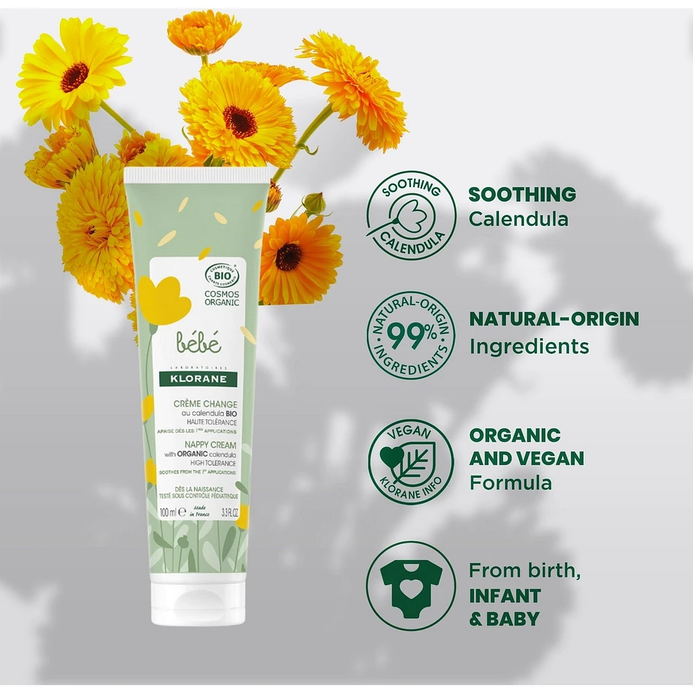 Diaper Change Cream with Organic Calendula - Diaper Area - Baby