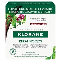 KeratinCaps - Strength & vitality for hair & nails - with organic Quinine