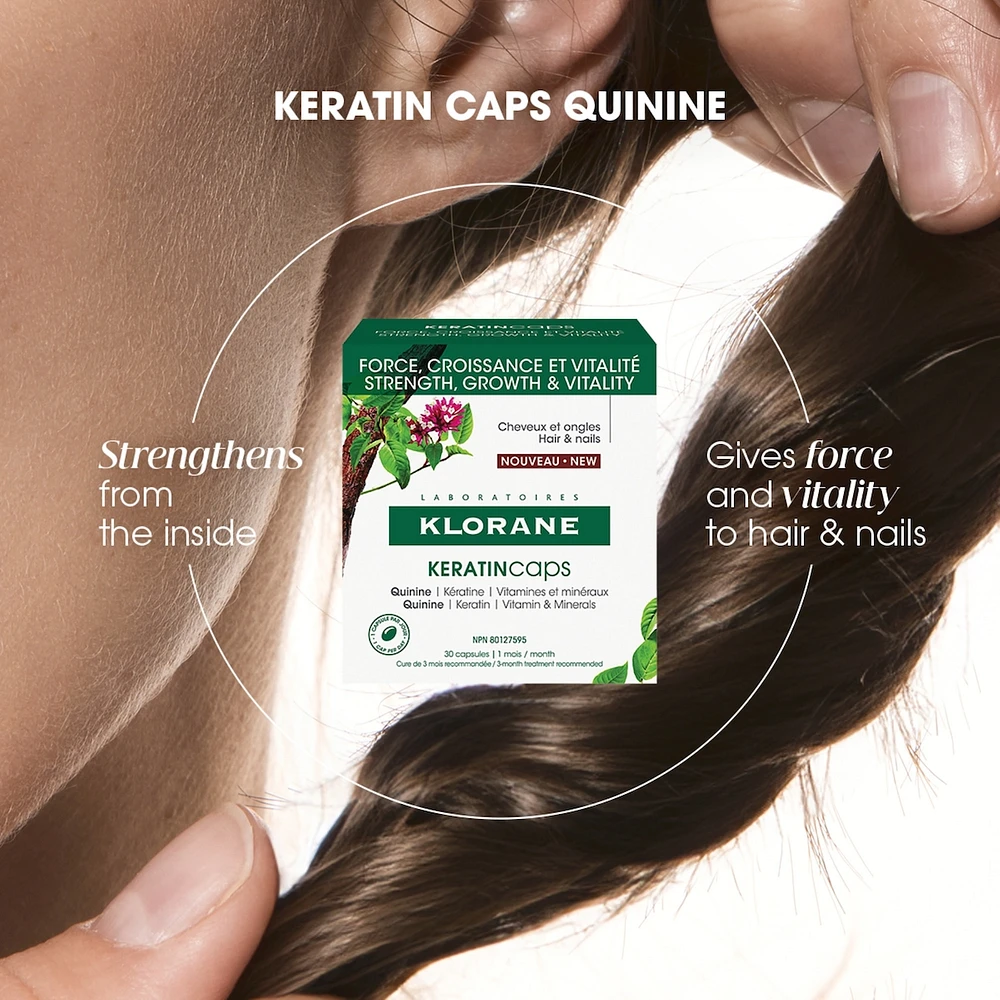 KeratinCaps - Strength & vitality for hair & nails - with organic Quinine