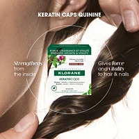 KeratinCaps - Strength & vitality for hair & nails - with organic Quinine