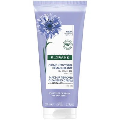 Make-up remover cleansing cream - All skin types - with organic Cornflower