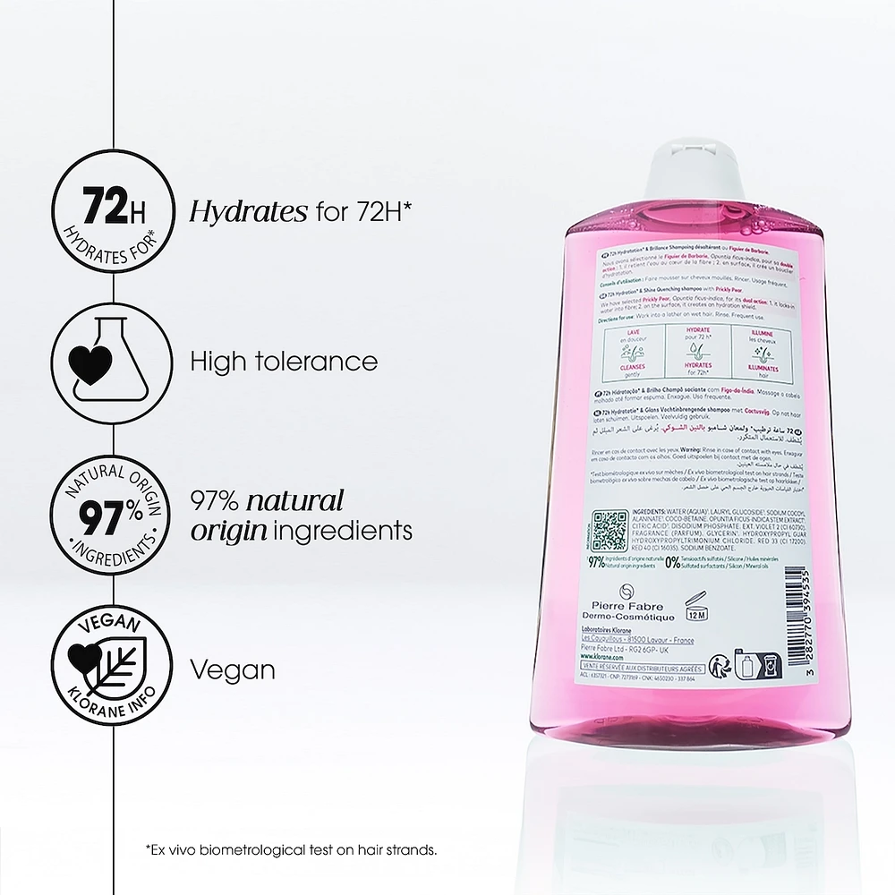 Quenching shampoo with Prickly Pear