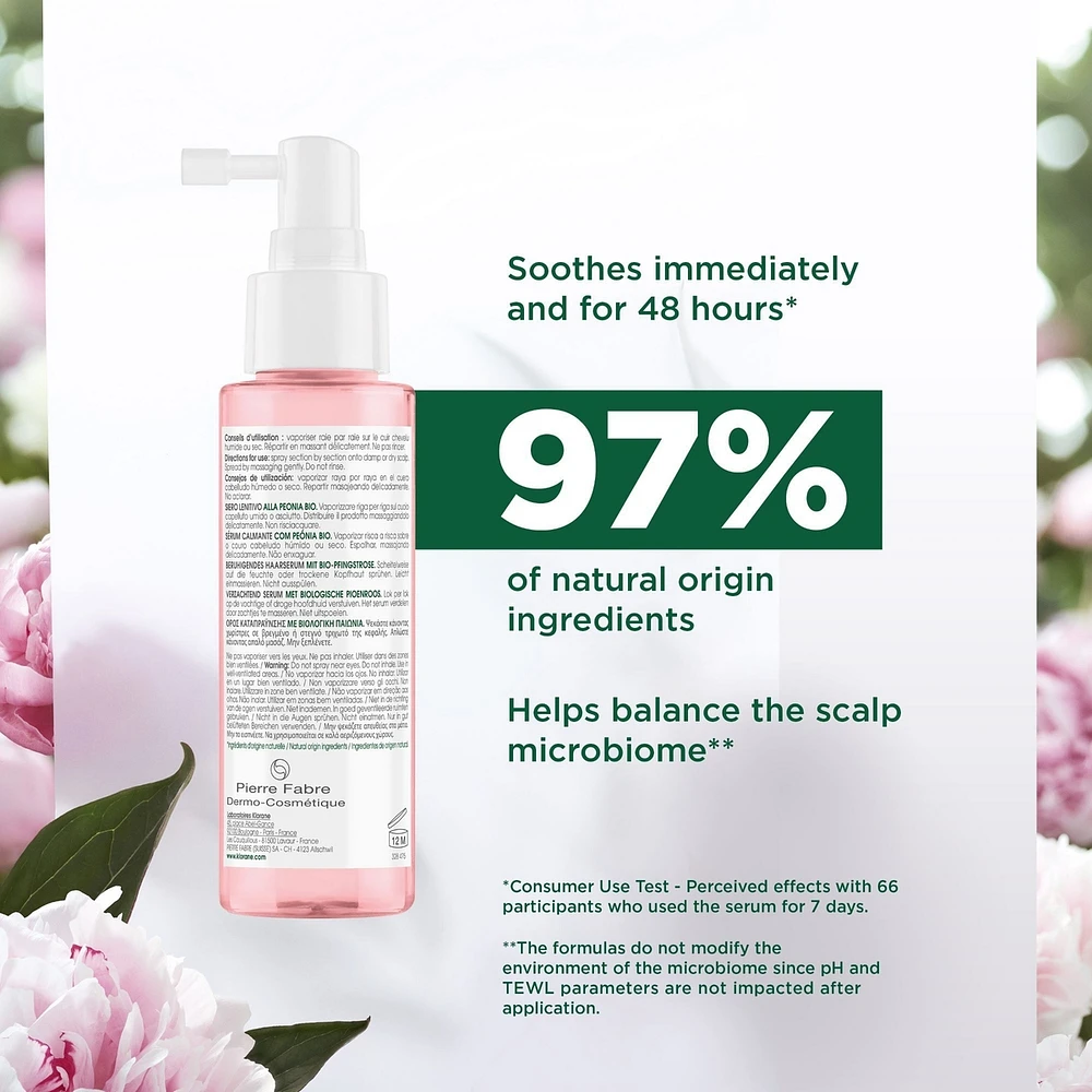 Soothing serum with ORGANIC Peony