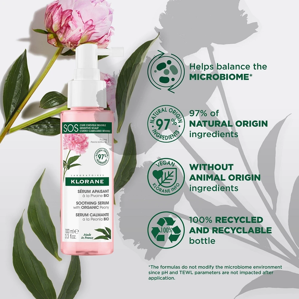 Soothing serum with ORGANIC Peony
