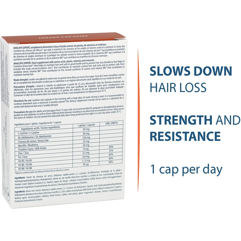 Anacaps Expert - Food supplement - Chronic hair loss