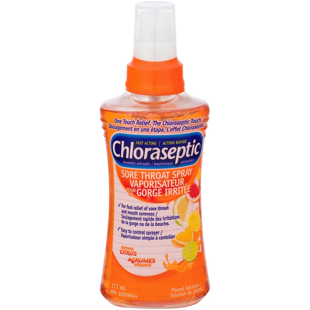 Chloraseptic Sore Throat Spray Soothing Citrus