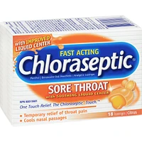 Chloraseptic Sore Throat with  Soothing Liquid Centre Lozenges Citrus